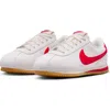 Nike Cortez Sneaker In Sail/gum Yellow/red
