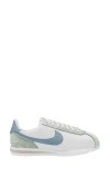 Nike Cortez Sneaker In White/ Light Armory Blue