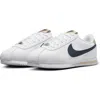 Nike Cortez Sneaker In White/desert Khaki/blue