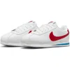 Nike Cortez Sneaker In White/varsity Red/blue