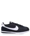 Nike Cortez Leather Sneakers In Black