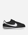 Nike Cortez Leather Sneakers In Black And White In Multicolor