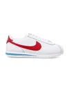 Nike Cortez Low-top Sneakers In White Varsity Red