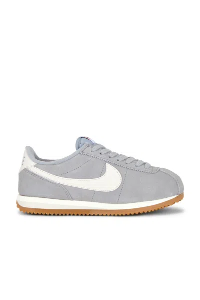 Nike Cortez Suede Sneaker In Gray