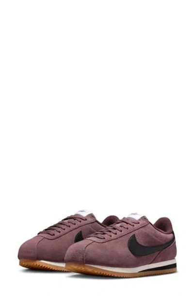 Nike Cortez Suede Sneaker In Brown
