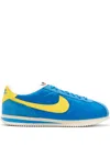 Nike Cortez Suede And Leather-trimmed Shell Sneakers In Blue