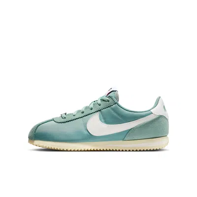 Nike Babies' Cortez Textile Big Kids' Shoes In Green