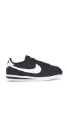 Nike Cortez Leather Sneakers In Black And White In Black & White