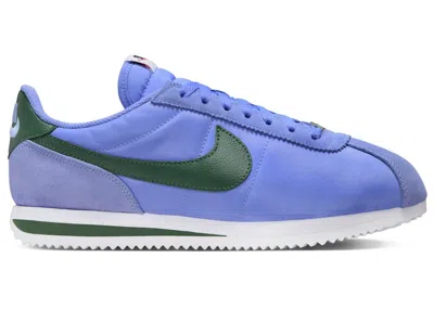 Pre-owned Nike Cortez Textile Fir (women's) Sneakers In Royal Pulse/white/black