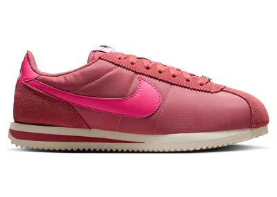 Pre-owned Nike Cortez Textile Hyper Pink (women's) Sneakers In Adobe/alabaster/safety Orange