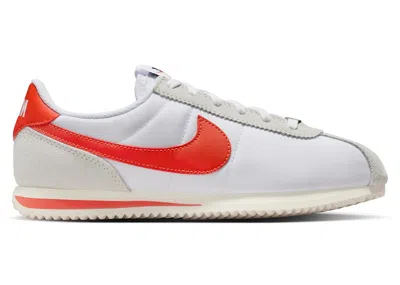 Pre-owned Nike Cortez Textile Picante Red Sneakers In Summit In White/sail/summit White