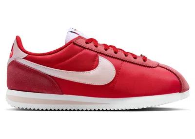 Pre-owned Nike Cortez Textile (women's) Sneakers In University Red/white/silt Red
