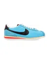 Nike Textured Contrasting Sole Sneakers In Baltic Blue