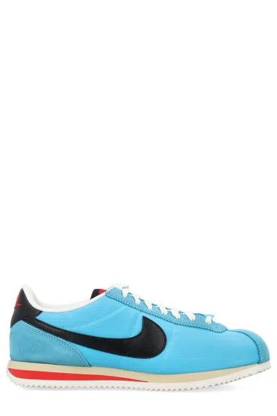 Nike Textured Contrasting Sole Sneakers In Baltic Blue