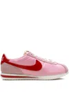 Nike Cortez Txt Sneakers In Rose-pink Suede And Fabric In Pink