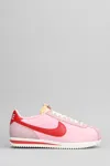 Nike Cortez Txt Sneakers In Rose-pink Suede And Fabric In Pink
