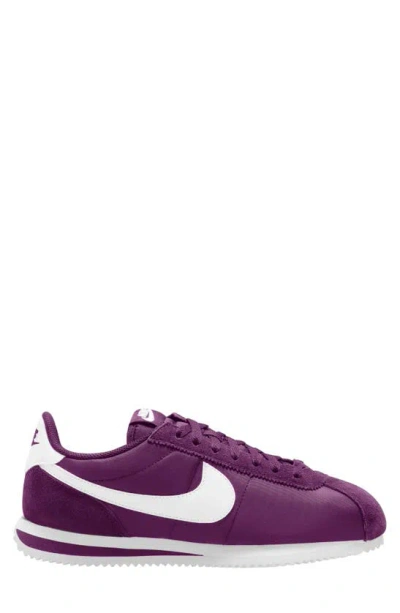 Nike Cortez Txt Sneaker In Viotech/ White/ White