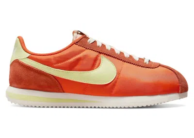 Pre-owned Nike Cortez Txt (women's) Sneakers In Safety Orange/sail/team Orange