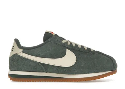 Pre-owned Nike Cortez Vintage Gum (women's) Sneakers In Vintage Green/gum Medium Brown/muslin