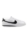 Nike Cortez Leather Sneakers In White And Black