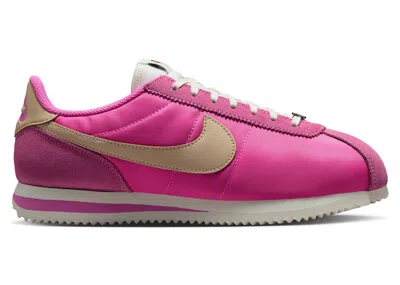 Pre-owned Nike Cortez (women's) Sneakers In Playful Pink/sail/sand Drift