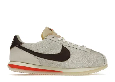 Pre-owned Nike Cortez (women's) Sneakers In Sail/light Orewood Brown/earth