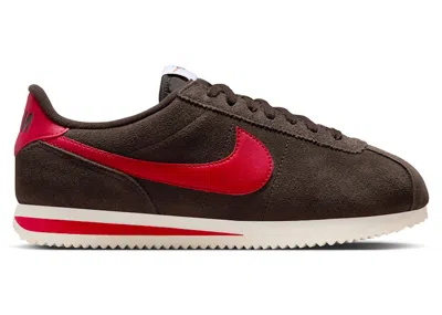 Pre-owned Nike Cortez (women's) Sneakers In Velvet Brown/sail/university Red