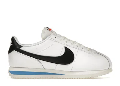 Pre-owned Nike Cortez (women's) Sneakers In White/black/light Photo Blue