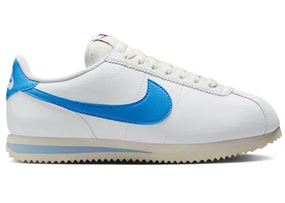 Pre-owned Nike Cortez (women's) Sneakers In White/university Blue/sail