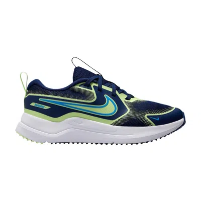 Pre-owned Nike Cosmic Runner Gs 'blue Void Barely Volt' | Kid's Size 5