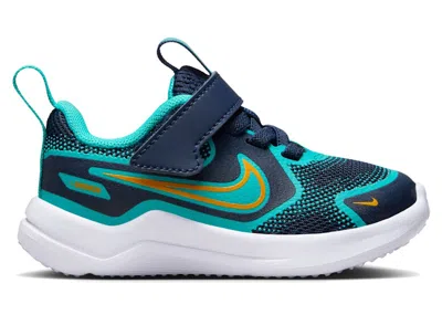 Pre-owned Nike Cosmic Runner Orange Peel Sneakers In Midnight Navy Blue/dusty Cactus/white