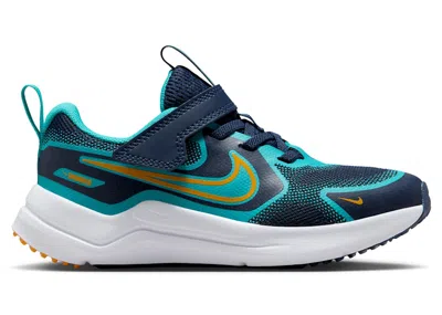 Pre-owned Nike Cosmic Runner Orange Peel Sneakers In Midnight Navy Blue/dusty Cactus/white