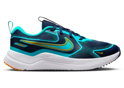 Pre-owned Nike Cosmic Runner Orange Peel Sneakers In Midnight Navy Blue/dusty Cactus/white