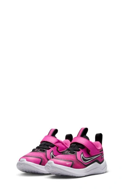 Nike Kids'  Cosmic Runner Running Shoe In Laser Fuchsia/white/black