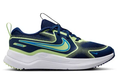 Pre-owned Nike Cosmic Runner Sneakers In Blue Void/barely Volt/university Blue