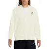 Nike Men's Club Knit Fairway Cardigan In Sail/ Black