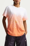 Nike Cotton Graphic T-shirt In Orange
