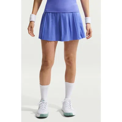 Nike Court Advantage Dri-fit Pleated Tennis Skort In Blue