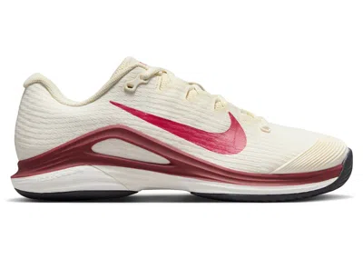 Pre-owned Nike Court Air Zoom Vapor 12 Hc Rush Pink (women's) Sneakers In Pale Ivory/sail/team Red