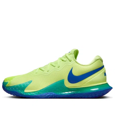 Nike Court Air Zoom Vapor Cage 4 Rafa 'light Lemon Twist Blue' In Green