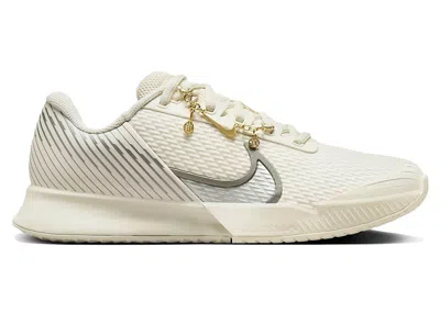 Pre-owned Nike Court Air Zoom Vapor Pro 2 Premium Hc Gold Flair Pack (women's) Sneakers In Pale Ivory/light Orewood In Multi