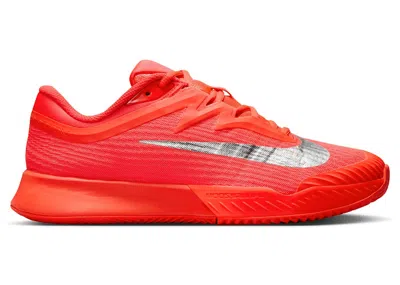Pre-owned Nike Court Air Zoom Vapor Pro 3 Premium Clay (women's) Sneakers In Bright Crimson/metallic Silver