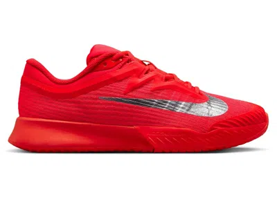 Pre-owned Nike Court Air Zoom Vapor Pro 3 Premium Hc Us Open (women's) Sneakers In Bright Crimson/metallic Silver