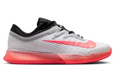 Pre-owned Nike Court Air Zoom Vapor Pro 3 Premium Hc (women's) Sneakers In White/wolf Grey/hot Lava
