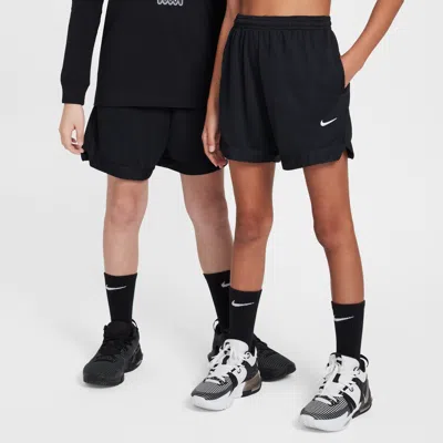 Nike Court Big Kids' Dri-fit 5" Basketball Shorts In Black