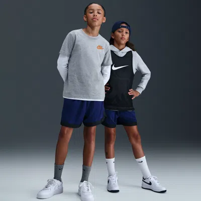 Nike Court Big Kids' Dri-fit 5" Basketball Shorts In Blue