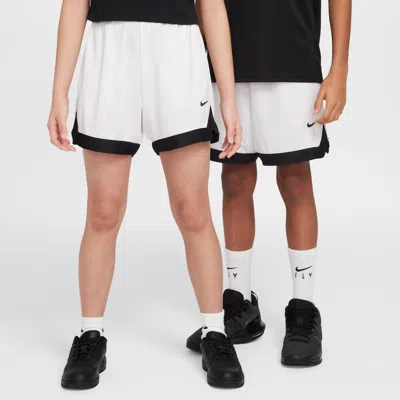 Nike Court Big Kids' Dri-fit 5" Basketball Shorts In White