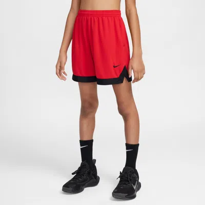 Nike Court Big Kids' Dri-fit 5" Basketball Shorts In Red