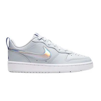 Pre-owned Nike Court Borough 2 Gs Fp 'aura Sapphire' | Grey | Kid's Size 3.5 In Gray