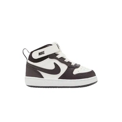Pre-owned Nike Court Borough 2 Mid Td 'white Brown' | Infant Size 9